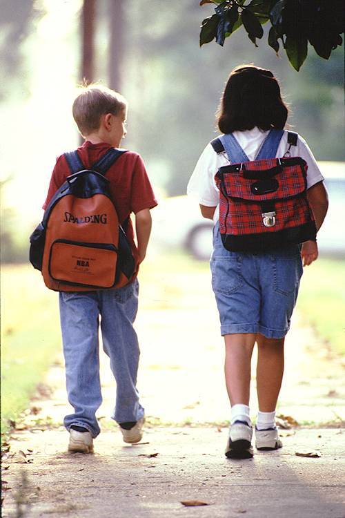 kids walking