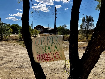 Our park is not a parking lot sign - for web